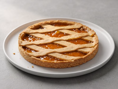 Crostata di Farro Integrale con Confettura di Albicocche